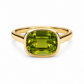 14K YELLOW GOLD PERIDOT RING