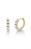 14K YELLOW GOLD CULTURED PEARL EARRINGS