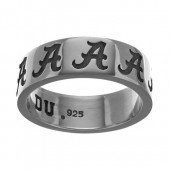 Sterling Silver University Of Alabama Band Size 6