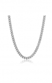 Mens Stainless Steel Polished Curb Chain 22-24 Inches