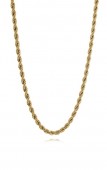 GOLD STAINLESS STEEL POLISHED ROPE CHAIN