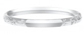 STERLING SILVER BABY ENGRAVED BRACELET