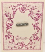 RHODIUM SEED PEARL BABY PIN
