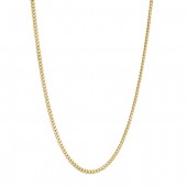 STAINLESS STEEL GOLD PLATED 2.6MM CURB CHAIN