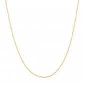 STERLING SILVER GOLD PLATED 1.85MM TEXTURED FORZANTINA CHAIN