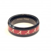 ALABAMA TUNGSTEN WITH ENAMEL BLACK ION PLATED BAND