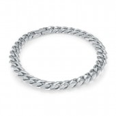 STAINLESS STEEL DIAMOND CUT 8MM CURB LINK