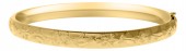 14K GOLD FILLED FLORAL ENGRAVED BABY BRACELET
