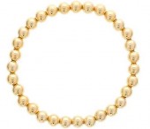 6MM GOLD FILLED BEAD BRACELET
