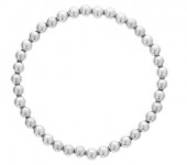 5MM STERLING SILVER BEADED BRACELET