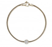 JOHN HARDY 14K GOLD .15CTW DIAMOND BRACELET