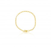 GOLD FILLED EXTRA SMALL OVAL PAPERCLIP BRACELET