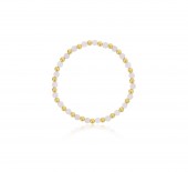 4MM ROSE QUARTZ AND STERLING SILVER BEADED BRACELET