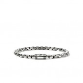 JOHN HARDY STERLING SILVER MENS BOX CHAIN BRACELET
