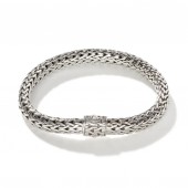 JOHN HARDY MENS STERLING SILVER ICON MEDIUM BRACELET