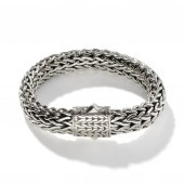 JOHN HARDY MENS STERLING SILVER LARGE ICON BRACELET