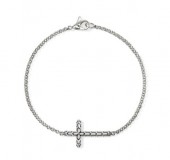 JOHN HARDY STERLING SILVER MINI CROSS BRACELET