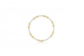 STERLING SILVER & GOLD FILLED BEADED BRACELET
