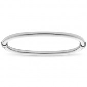 STERLING SILVER POLISHED BANGLE  BRACELET
