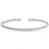 STERLING SILVER MINI TWIST POLISH BRACELET