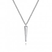 STERLING SILVER SPIKE PENDANT