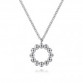STERLING SILVER CIRCLE BEADED BUJUKAN NECKLACE