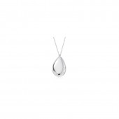 STERLING SILVER PEARSHAPE DROP WITH CHAIN