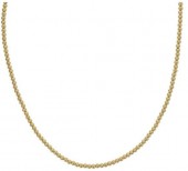 3MM GOLD FILLED BEAD NECKLACE 18 INCH