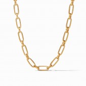 JULIE VOS GOLD PLATED PALLIDO LINK NECKLACE