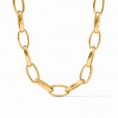 JULIE VOS SOLARA GOLD PLATED LINK NECKLACE