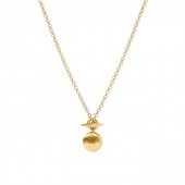 JULIE VOS GOLD PLATED SOLARA NECKLACE