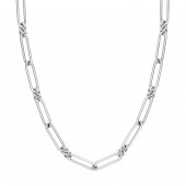 STERLING SILVER 18in PAPERCLIP CHAIN