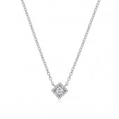 STERLING SILVER LAB GROWN DIAMOND FORTATINA CHAIN NECKLACE