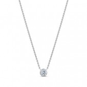 STERLING SILVER BEZEL SET 5MM DROP PENDANT