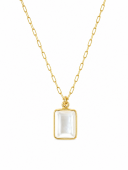 18K GOLD PLATED MOTHER OF PEARL PENDANT