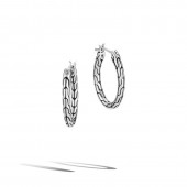 JOHN HARDY STERLING SILVER CLASSIC HOOP EARRINGS