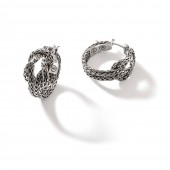 John Hardy Sterling Silver Manah Hoop Earring