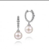 STERLING SILVER BUJUKAN PEARL DROP EARRINGS