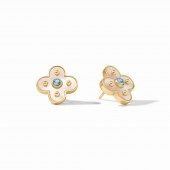 JULIE VOS COLLETTE CHALCEDONY STUD EARRINGS