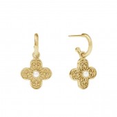 JULIE VOS MALTA CORINTH HOPE AND CHARM PEARL EARRINGS