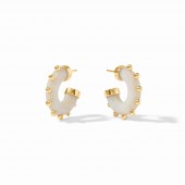 JULIE VOS COLETTE ALABASTER HOOP EARRINGS