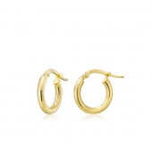 GOLD PLATED 10MM HOOP EARRINGS