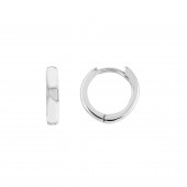 STERLING SILVER SMALL SHINY HOOP EARRINGS