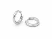 STERLING SILVER 10MM SQUARE EXTRA SMALL HOOP EARRINGS