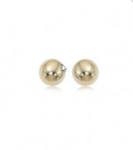 14K YELLOW GOLD BALL EARRINGS 6MM