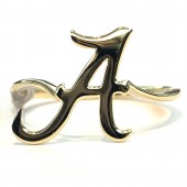 14K YELLOW GOLD A ALABAMA RING