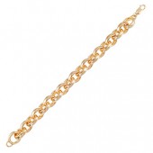 14K YELLOW GOLD OVER RESIN LINK BRACELET
