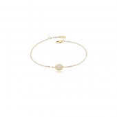 14K YELLOW GOLD OVAL OPAL BRACELET