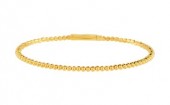 14K YELLOW GOLD 2.2MM ROUND FLEXIBLE BRACELET