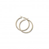 14K YELLOW GOLD 2.5X40MM HOOP EARRINGS
